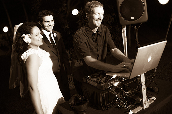 Wedding Couple with our DJ